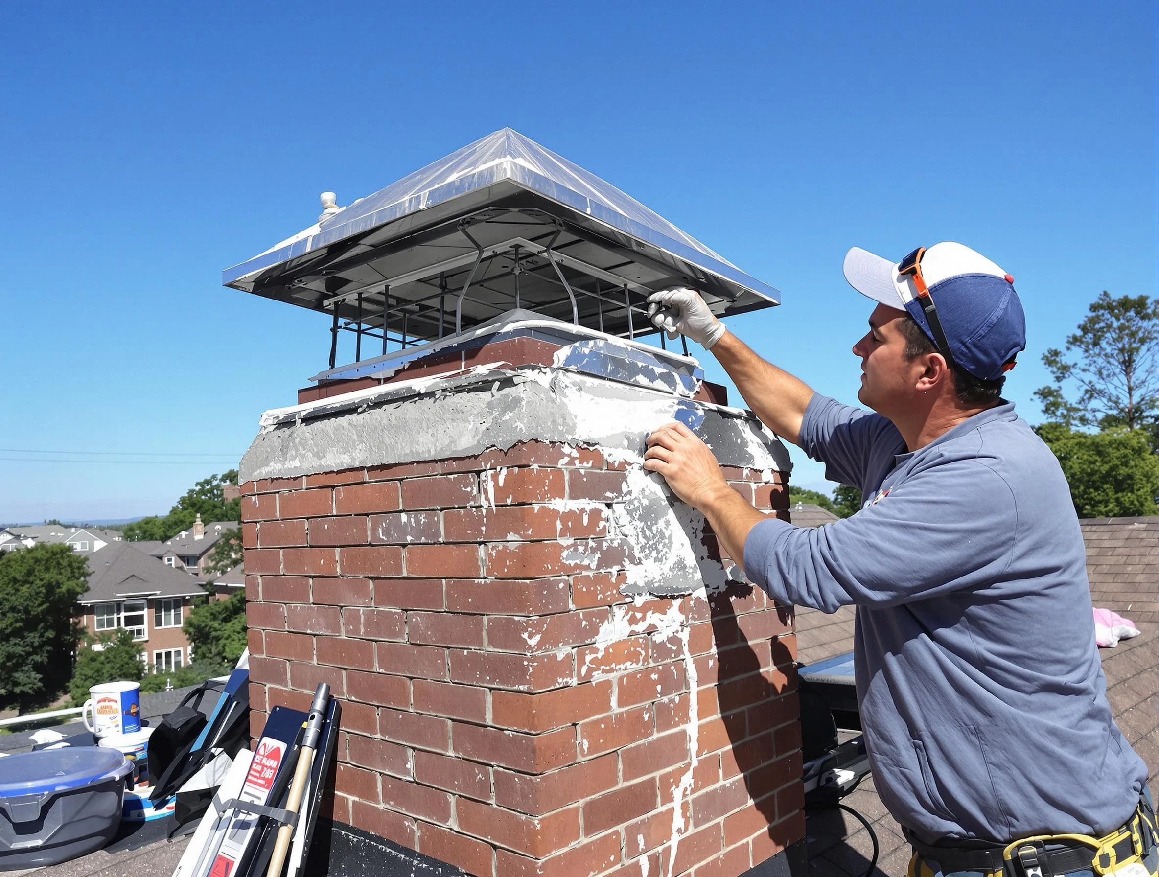 Chimney Crown Services service in Spring Valley, NY